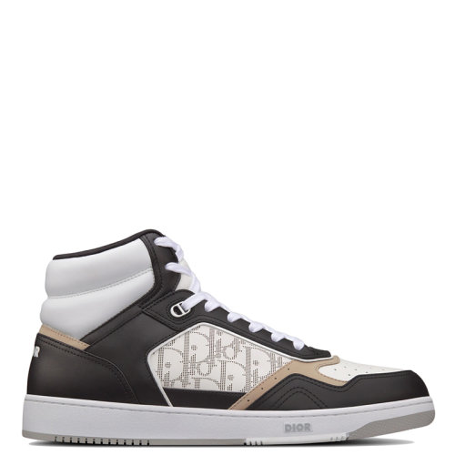 DIOR/迪奥 22年早春新款 B27系列 男士拼色老花皮革高帮运动鞋3SH133ZIJ_H163