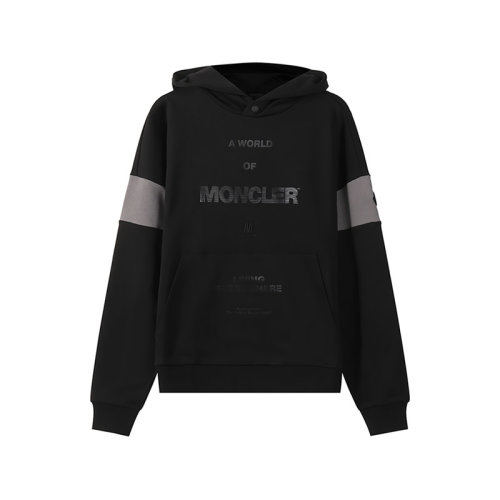 Moncler/蒙克莱 男士棉质连帽卫衣运动衫LOGO图案 8G00030 809KR