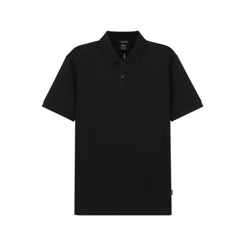HUGO BOSS/雨果博斯【22春夏新款】男士棉质短袖POLO衫黑色 50462524