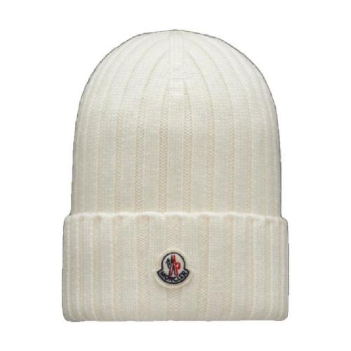  MONCLER蒙可蒙克莱 22年秋冬 女士 帽子 罗纹针织羊毛便帽 H20933B00037A9327030