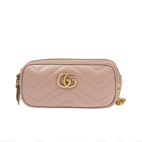 GUCCI/古驰  Marmont系列迷你金属链手袋单肩斜挎包