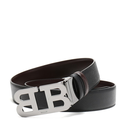 BALLY/巴利 男士皮质板扣式双面皮带腰带 MIRROR B 35 M