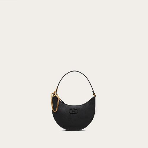  VALENTINO华伦天奴 22年秋冬 女士 手提包 MINI SAC HOBO VLOGO SIGNATURE EN CUIR DE VEAU GR