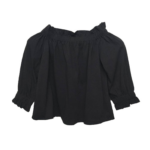 Emporio Armani/安普里奥阿玛尼 女士黑色抹胸上衣(瑕疵特卖）