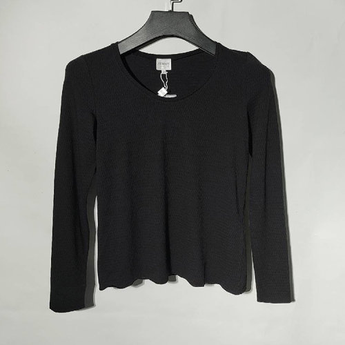 ARMANI COLLEZIONI/阿玛尼卡尔兹  黑色女士长袖T恤