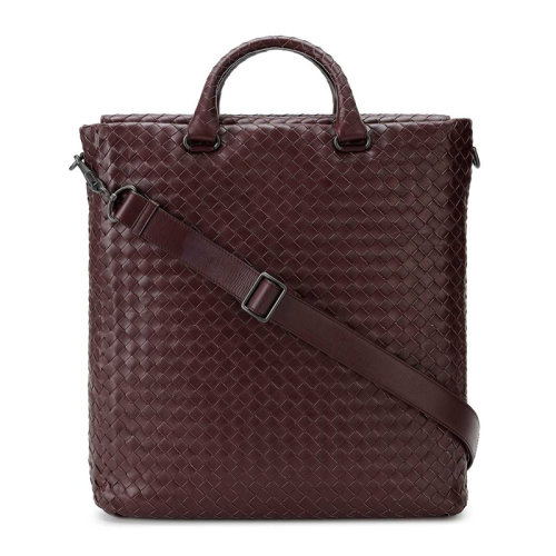 Bottega Veneta/葆蝶家 BV  男士牛皮编织手提包公文包单肩包斜挎包男包354421-VQ131-5023