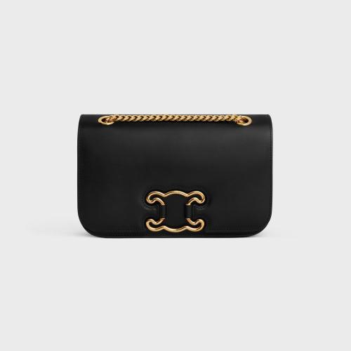 CELINE赛琳思琳 22年秋冬 女士 单肩包 SAC TRIOMPHE FRAME MOYEN MODELE VEAU 199813EPA.38NO