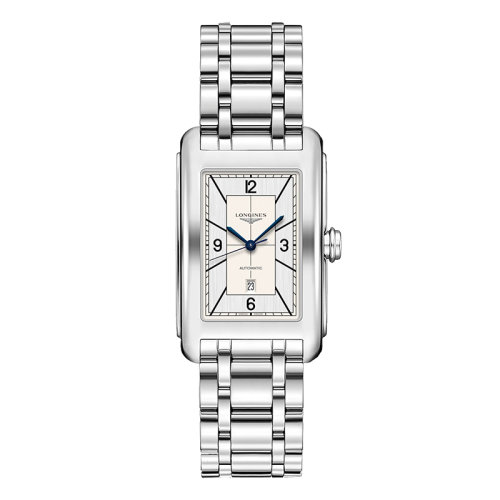 LONGINES/浪琴 黛绰维纳系列 女士银色自动机械精钢表壳表带腕表27.7X43.8毫米L5.757.4.73.6