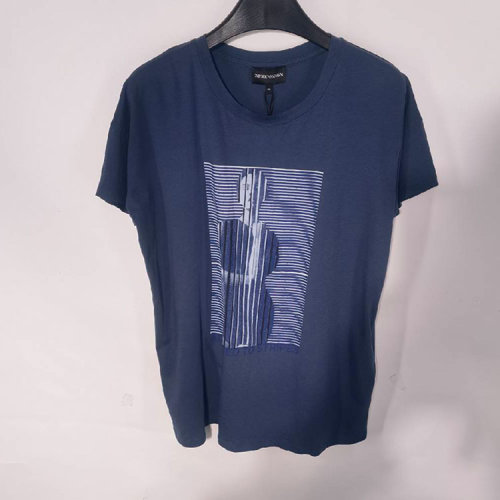 ARMANIJEANS/阿玛尼牛仔/蓝色女士短袖T恤