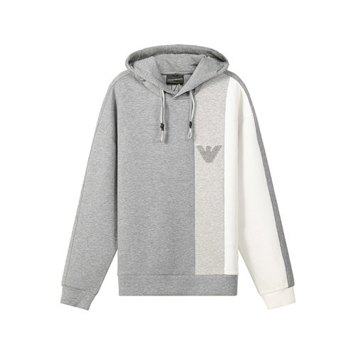 Emporio Armani/安普里奥阿玛尼 【22年新款】 男士棉质撞色连帽长袖卫衣运动衫鹰标图案 3L1MCA 1JHSZ