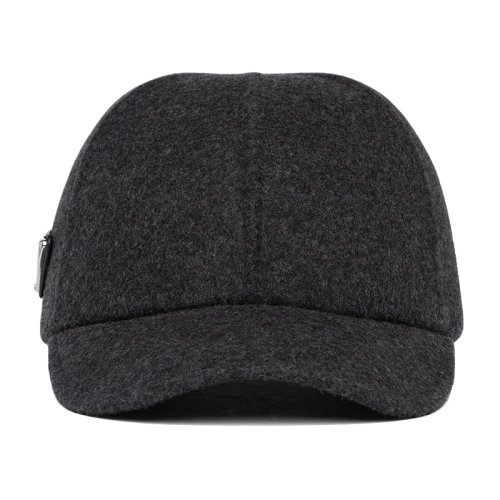 PRADA/普拉达  男士炭灰色毛毡棒球帽2HC249_2DUF_F0308