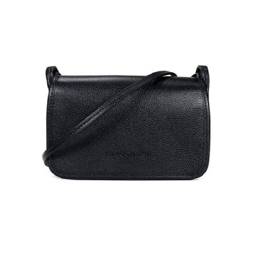  Longchamp/珑骧 女士黑色皮革单肩包 L10133 021 001 PLSX