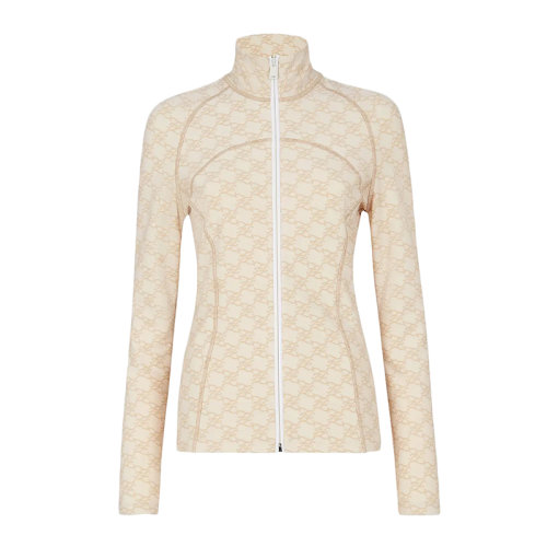 FENDI/芬迪      女士米色高领高科技布料套头衫毛衣FAF154AGMCF10RM