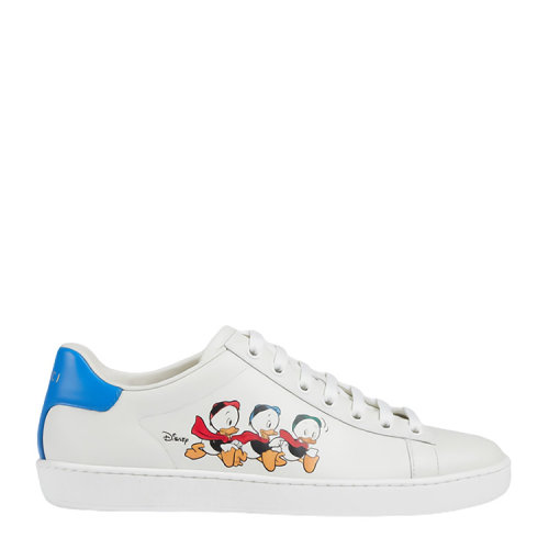 GUCCI/古驰 迪士尼合作款女士小唐老鸭印花Ace休闲运动鞋 649400 AYO70