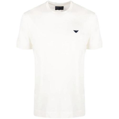  Emporio Armani/安普里奥阿玛尼 男士白色棉质短袖T恤 3L1TEZ 1JSAZ 0101 PLFSX