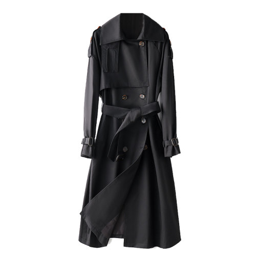 GeleiStory/GeleiStory  秋冬新款过膝长款风衣女流行韩版秋冬气质收腰显瘦外套  女士风衣