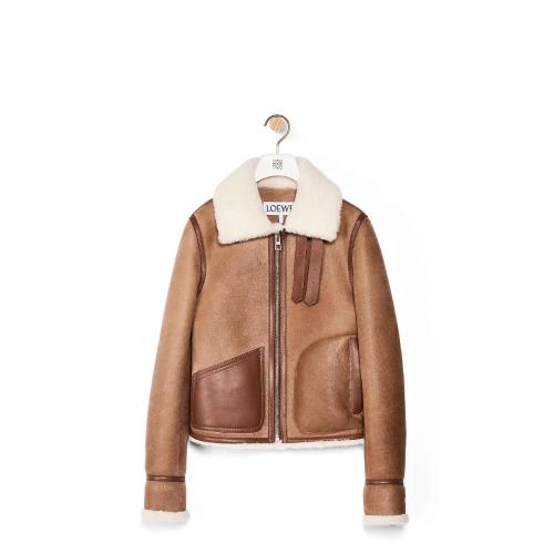  LOEWE罗意威 22年秋冬 女士 夹克 飞行员拉链夹克 S359330XB2-3110 预定商品1-3周发货