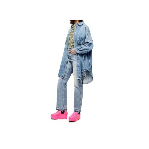 LOEWE罗意威 22年秋冬 女士 长袖衬衫 Long overshirt in denim S359Y13X01-6395