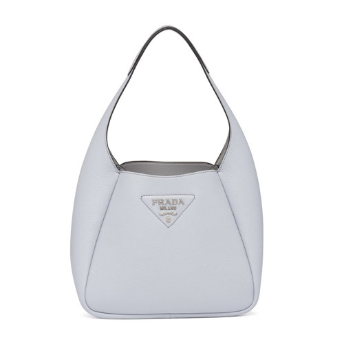 PRADA/普拉达 经典款 女士矢车菊蓝皮革饰有金属三角徽标单肩手提包1BC127_2DKV_F010I_V_OOM