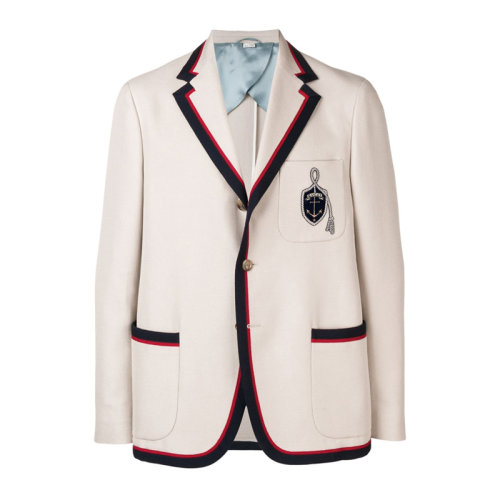 GUCCI/古驰 男装 服饰 米色翻领商务 男士西服 545210