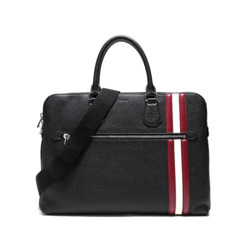 BALLY/巴利 男士 男包 黑色皮革时尚斜挎包单肩包 6228684