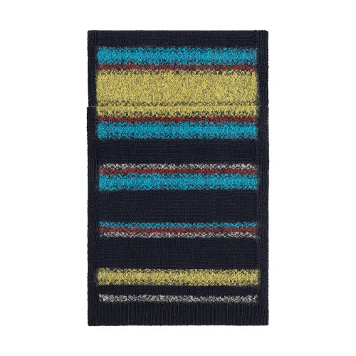 HERMES/爱马仕 22年早春新款 男士拼色羊毛羊绒马海毛混纺条纹围巾H393793T04