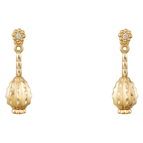 CARTIER/卡地亚 CACTUS DE CARTIER系列 18k金镶嵌钻石仙人掌耳坠B8301257