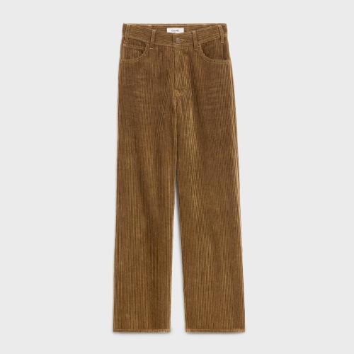  CELINE赛琳思琳 22年秋冬 女士 牛仔裤 JEANS KITTY VELOURS COTELé 2N756116S.07IA