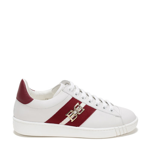 BALLY/巴利 女士织物配皮休闲运动鞋板鞋小白鞋 WIKY