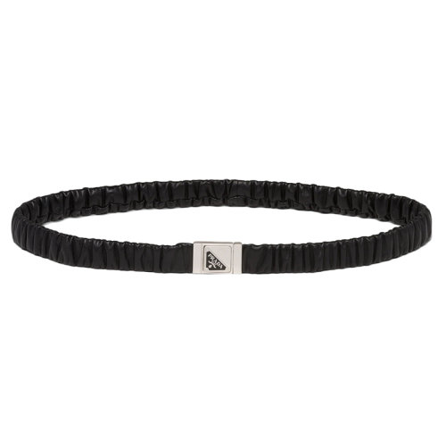 PRADA/普拉达 女士黑色纳帕皮革弹性腰带20毫米1CC511_038_F0002