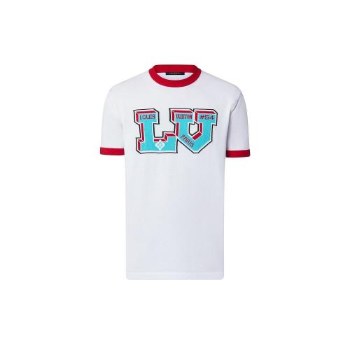  LV路易威登 22年秋冬 男士 短袖T恤 LV 标识针织 T 恤 1AAGLS 1AAGLT 1AAGLP 1AAGLN 1AAGLQ 1A