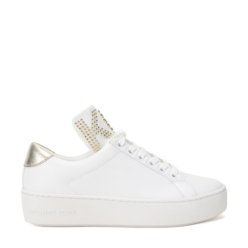 MichaelKors/迈克·科尔斯MK女鞋皮质铆钉系带运动鞋板鞋43T9MNFS3L
