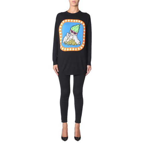 MOSCHINO/莫斯奇诺  秋冬 服装 百搭 女性 黑色 女士针织衫/毛衣 0489_60001555