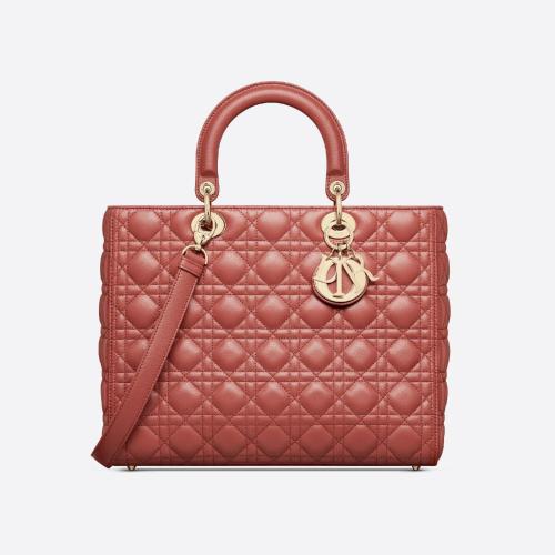  DIOR迪奥 22年秋冬 女士 单肩包 大号 Lady Dior 手袋 M0566ONGE_M48M