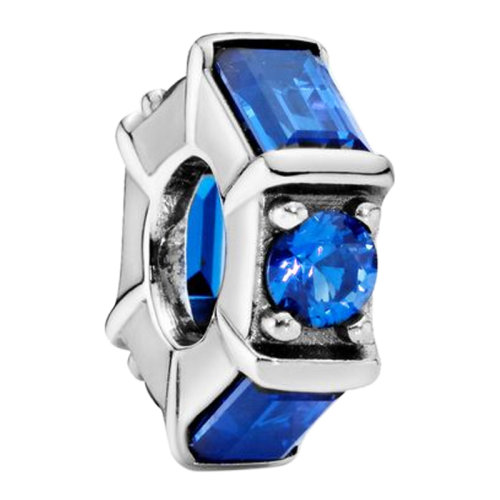 PANDORA/潘多拉 女士蓝色925银梦幻冰雕小串饰串珠 797529NSBL