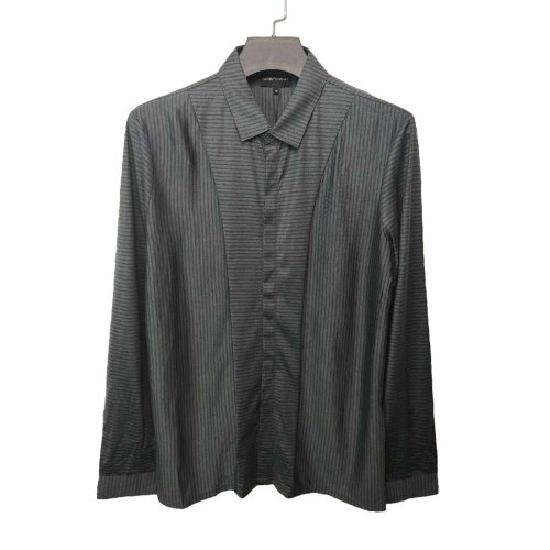 Emporio Armani/安普里奥阿玛尼 灰色条纹男士衬衫 R1C01J R1L9J 619