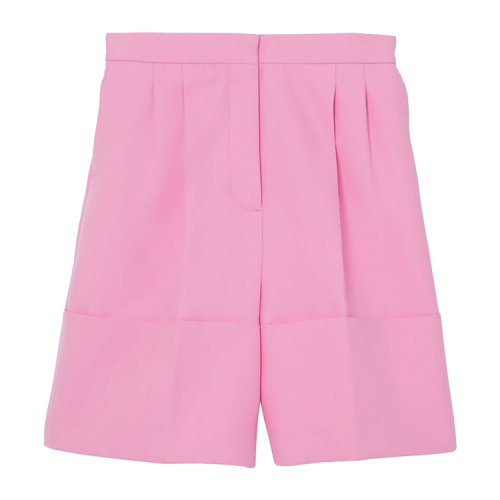 BURBERRY/博柏利 亚洲版型裤腿细节棉质斜纹量裁短裤 女士短裤 80432641