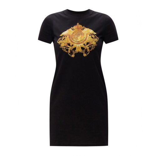  VERSACE JEANS COUTURE 女士黑色棉质连衣裙裙子 D2HWA418 11620 899 PLFSX