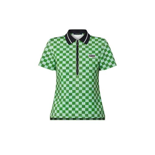  LV路易威登 22年秋冬 女士 短袖Polo POLO DAMIER LV MATCH 1AA8YU 1AA8YT 1AA8YQ 1AA8YV 1AA8