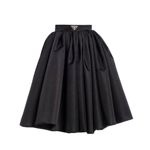 PRADA/普拉达  女裙 女士 黑色尼龙时尚半身裙 21X888-1WQ8-F0002