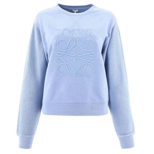 LOEWE/罗意威  新款百搭棉质刺绣logo圆领套头女卫衣S359341XA8/.5265