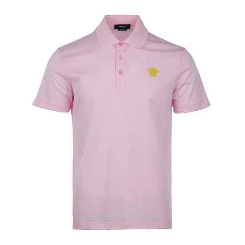 VERSACE/范思哲22春夏美杜莎刺绣微标男士T恤男士短POLO衫A87427A23714