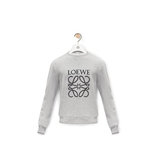  LOEWE罗意威 22年秋冬 男士 长袖T恤 棉质 Anagram 刺绣卫衣 H6169410OF-1120 预定商品1-3周发货