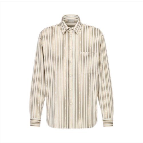  Dior Homme/迪奥桀傲 男士拼色棉质长袖衬衫 113J500-A0682-088 PLFSX
