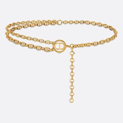  DIOR迪奥 22年秋冬 女士 腰带 Dior Caro 链条腰带 B0296UMET_M22J