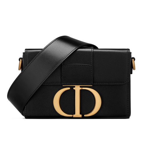 DIOR/迪奥 30 MONTAIGNE系列 黑色滑面小牛皮 单肩BOX蒙田盒子包M9204UMOS_M911
