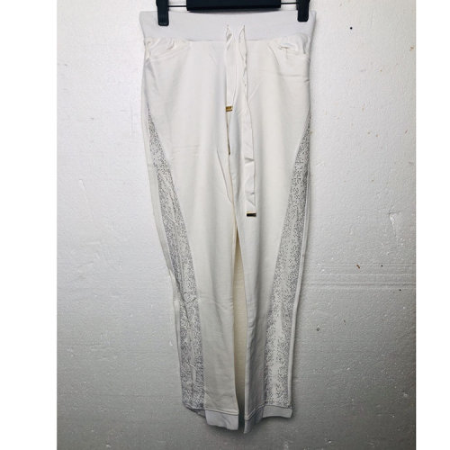 Roberto Cavalli/罗伯图 卡维里 女士白色休闲裤 C9N081690 110 瑕疵折扣