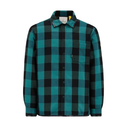  MONCLER蒙可蒙克莱 22年秋冬 男士 长袖衬衫 Simmon Down Shacket H209U1A00009M2316F89