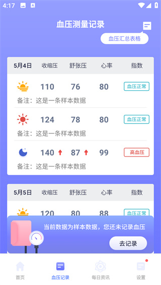 血压小本
