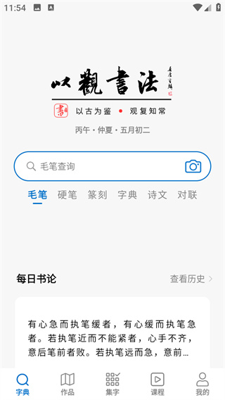 以观书法